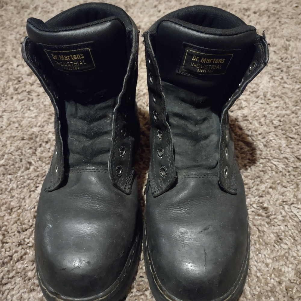 Dr marten steel toe boots